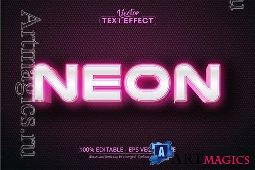 Neon - editable text effect, font style vol 2