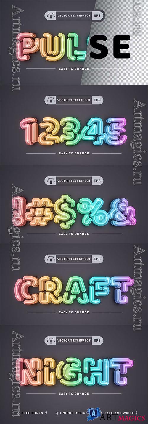 Pulsating able - Editable Text Effect, Font Style