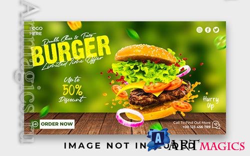 PSD special delicious burger web banner design template vol 7