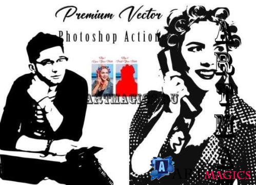 Premium Vector Photoshop Action - 10997459