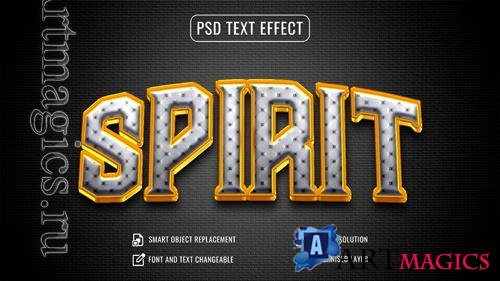 Psd luxury 3d shiny text effect 3d