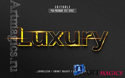 PSD luxury 3d editable text effect psd with premium background