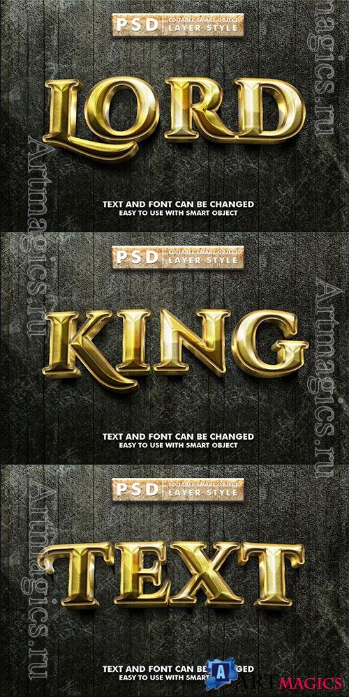 Editable Lord text effect in Psd format