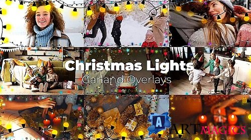 Videohive - Christmas Lights - Garland Overlays 42303360 - Project For Final Cut & Apple Motion