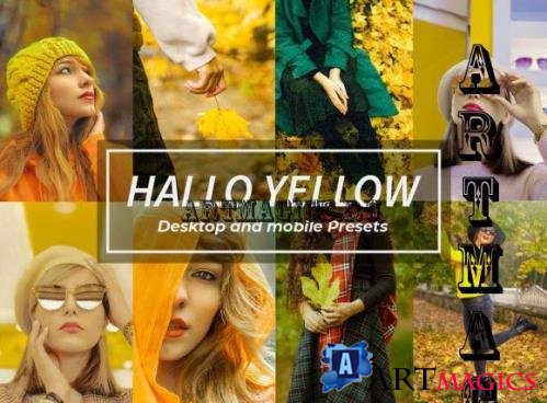 8 Hallo Yellow Lightroom Presets