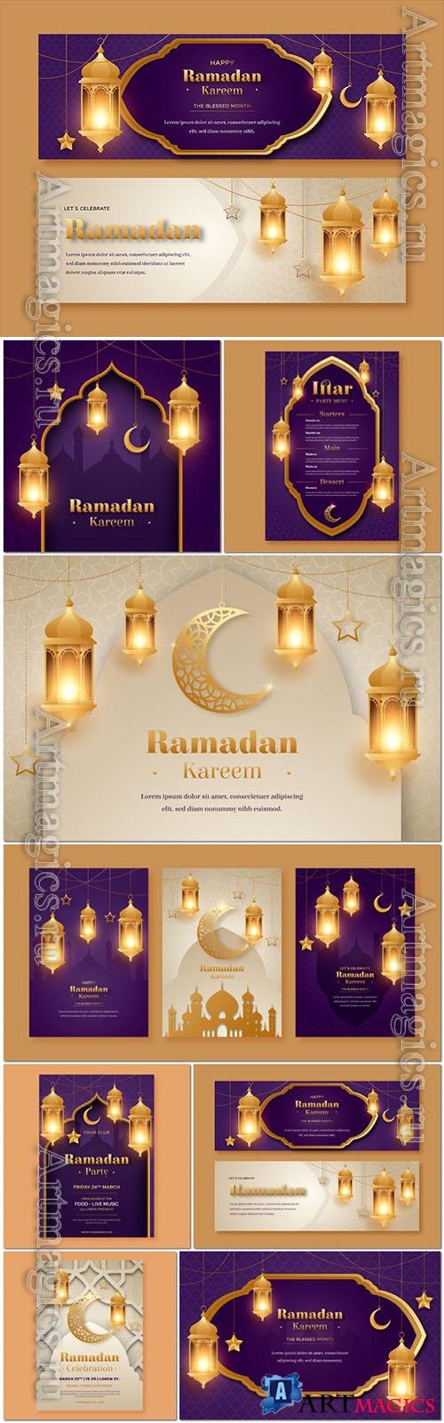 Vector flat illustration for ramadan celebration