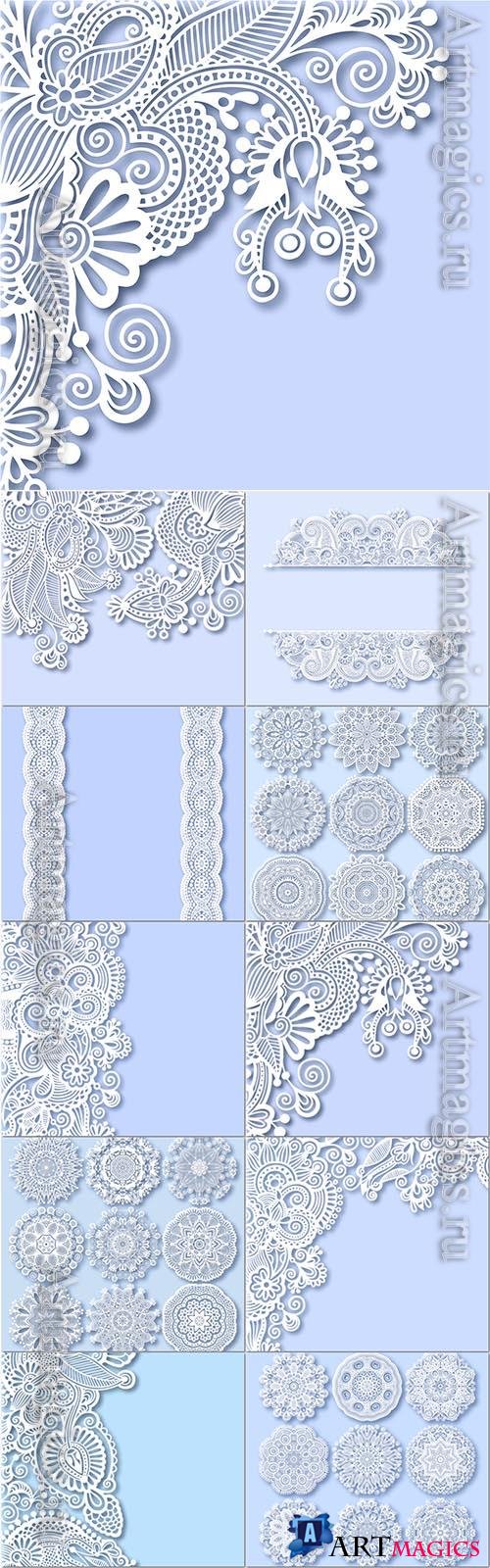 Vector ornate greeting card decoration