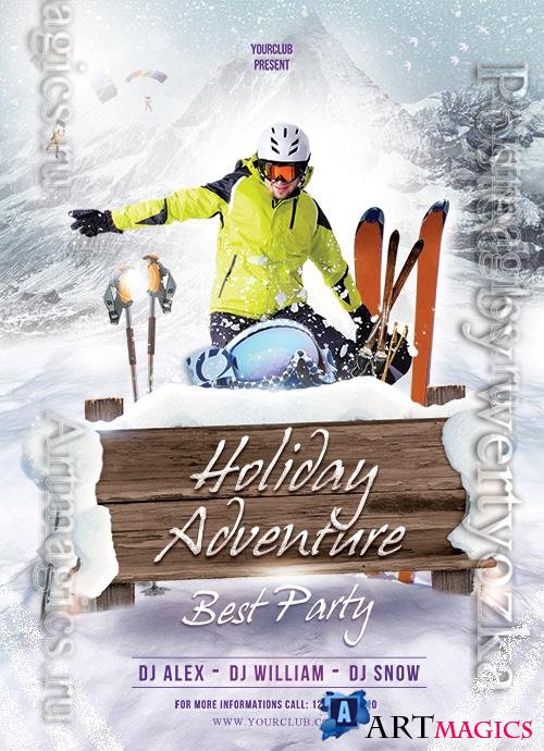 Holiday Adventure Psd Flyer Design