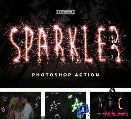 Sparkler Photoshop Action - KPAGWEE