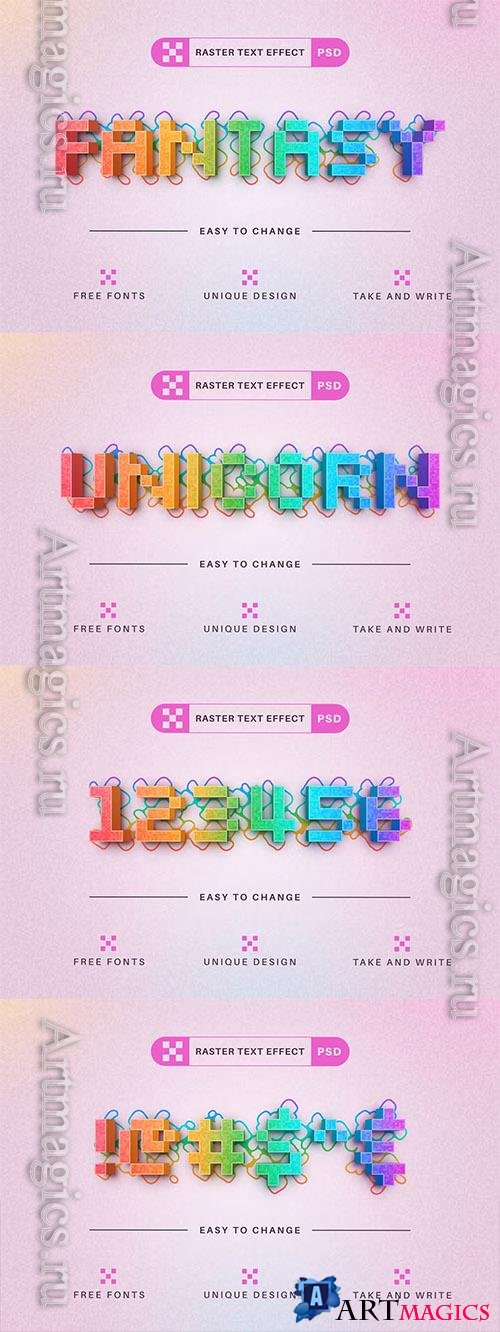 PSD Fantasy - Editable Text Effect, Font Style