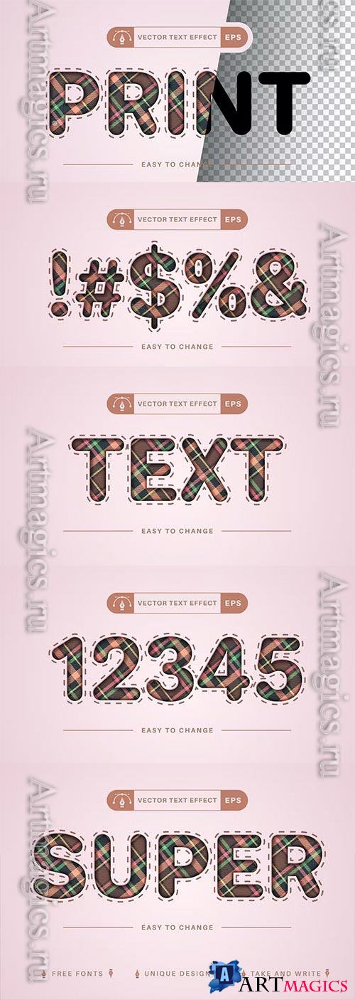 Textile - Editable Text Effect, Font Style