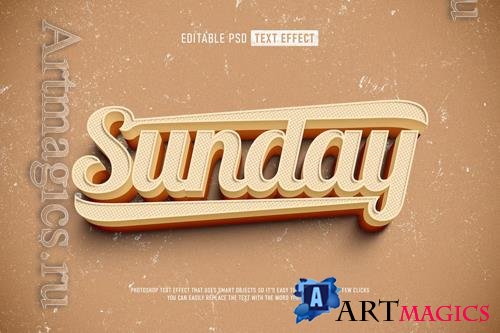 Sunday Style Text Effect