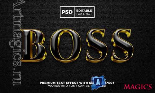 Psd Boss text effect style