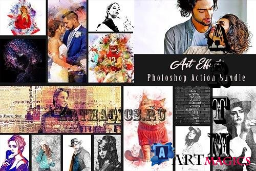Art Effect Photoshop Action Bundle - 20 Premium Graphics