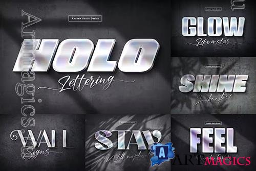 Holochrome text effects