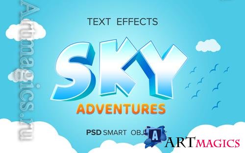 PSD adventure game text effect