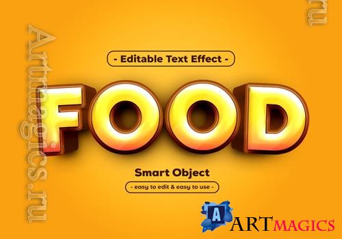 Food text style effect
