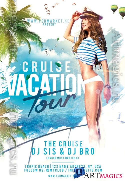 Psd Cruise vacation our flyer design templates