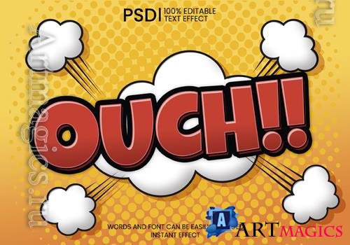 PSD Ouch comic text effect