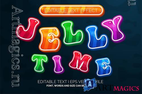 Colorfull Gummy Jelly Text Effect