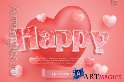 Happy valentine's day banner template