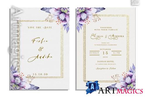 PSD invitation elegant cards