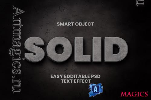 PSD solid concrete tect effect