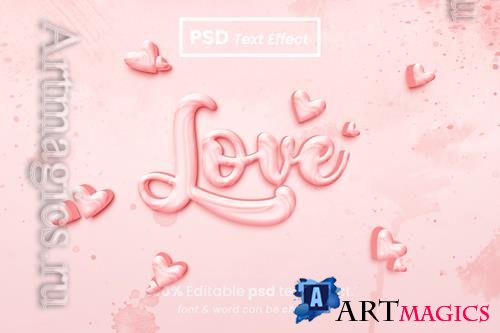 PSD love editable 3d text effect vol 2