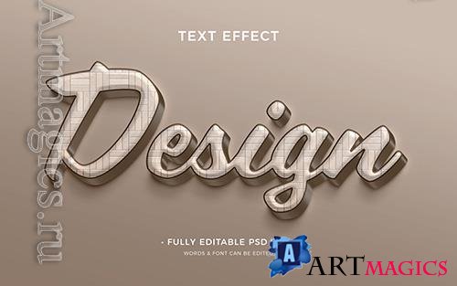 Design psd 3d text effect 