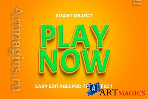 PSD kids playful colorful text effect mockup