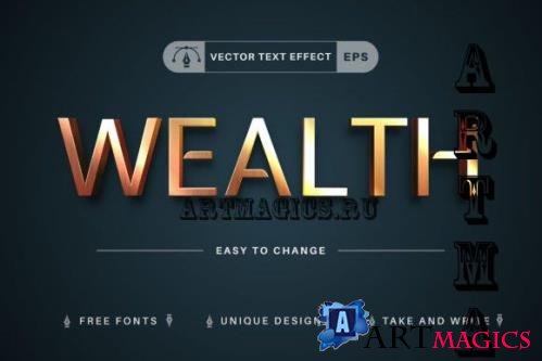 Wealth - Editable Text Effect - 12710280