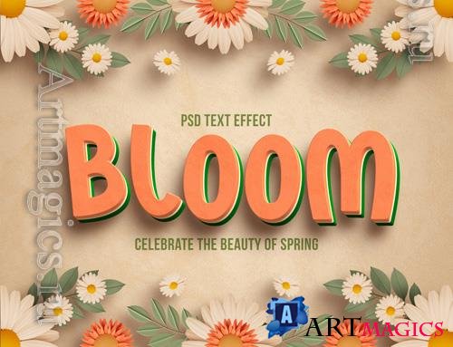 PSD spring floral editable text effect vol 2