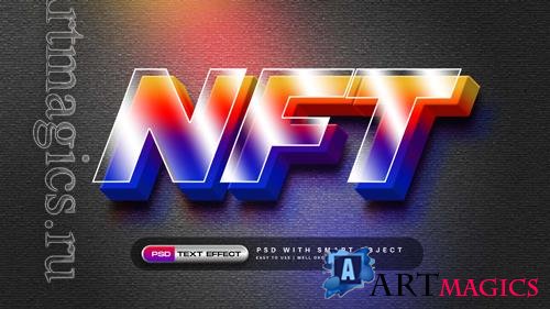 Modern nft 3d text effect