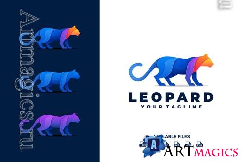 Leopard Colorful Logo Template
