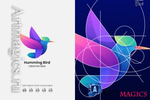 Humming Bird Gradient Colorful Logo