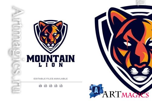 Mountain Lion Mascot Logo