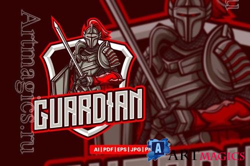 Guardian knight logo mascot