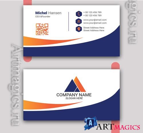 Vector business card template vol 4