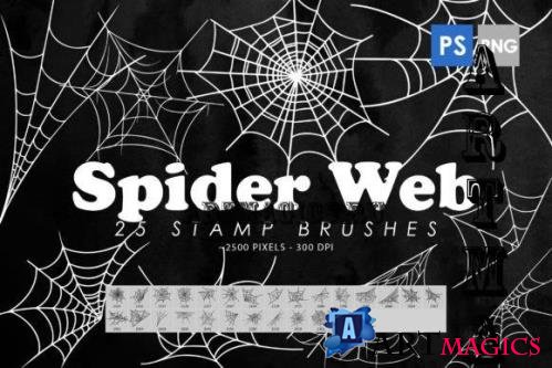Spider Web Photoshop Stamp Brushes - 2428490