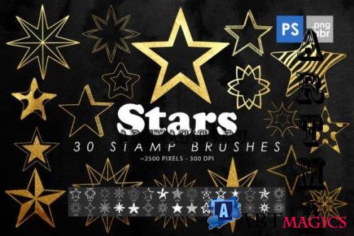 Stars Photoshop Stamp Brushes - 2428493
