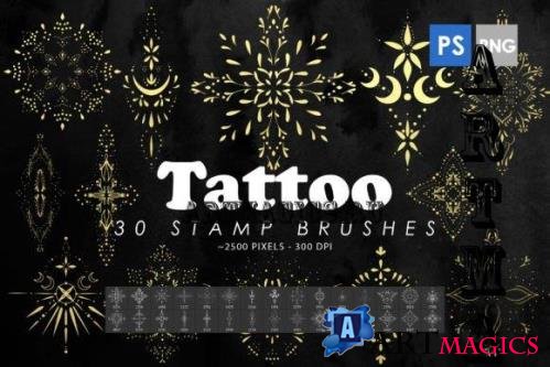 Tattoo Ornament Photoshop Stamp Brushes - 2428496