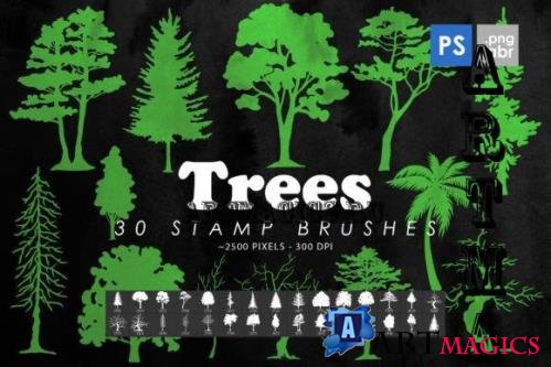 Trees Photoshop Stamp Brushes - 2428499