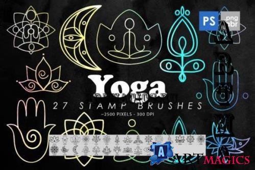 Yoga Spiritual Photoshop Stamp Brushes - 2428501