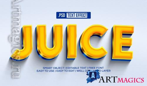 PSD juice text style effect