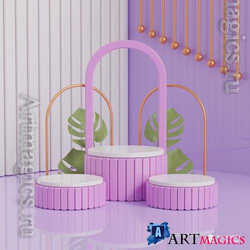 PSD product display 3d podium background