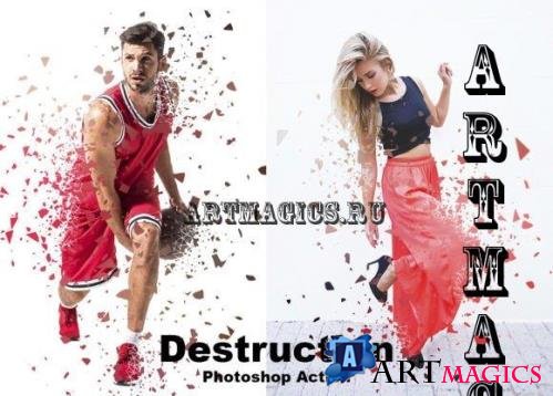 Destruction Photoshop Action - 12739485