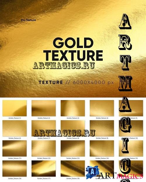 20 Gold Texture - 12735558