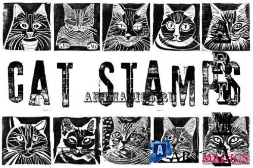 Cat Stamp Graphics Brushes