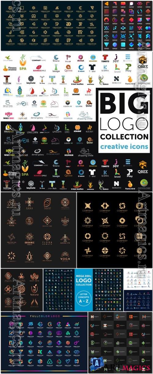 Vector mega company logo collection