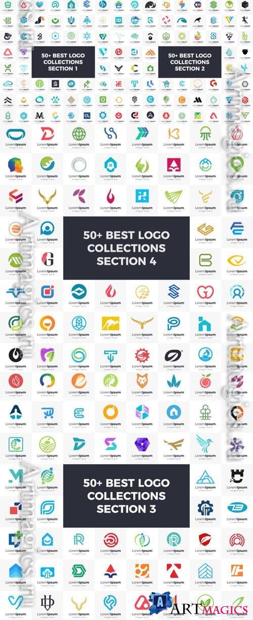 Logo set modern and creative branding idea collection for business company